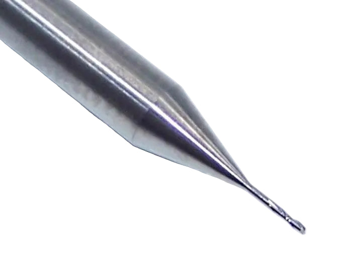 P2S00156R_8_1 Kyocera SGS 1/64" Carbide 2 Flute End Mill Square End 0.0156 Diameter 0.047" Flute 1.50" Length .125" Shank