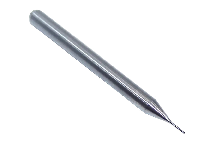P2S00156R_8_1 Kyocera SGS 1/64" Carbide 2 Flute End Mill Square End 0.0156 Diameter 0.047" Flute 1.50" Length .125" Shank