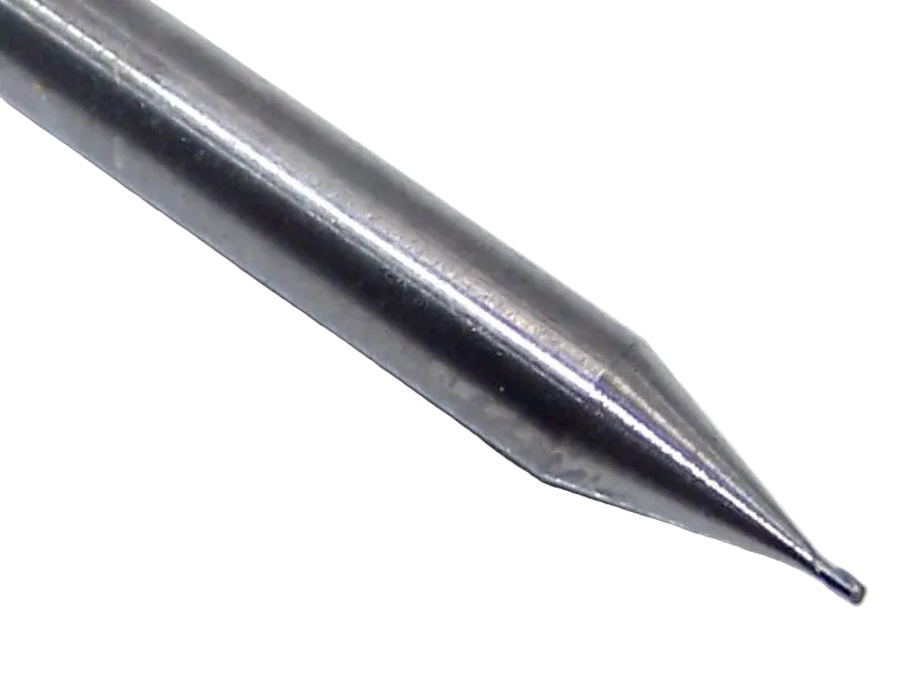 P2S00190S_1 Kyocera SGS .0190" Carbide 2 Flute End Mill Square End 0.0190" Diameter 0.0290" Flute 1.50" Length .125" Shank