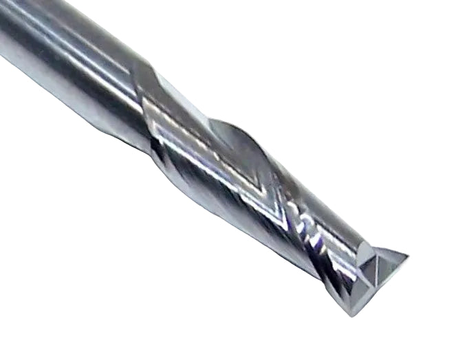 P2S01250R_1 Kyocera SGS 1/8" Carbide 2 Flute End Mill Square End 0.1250 Diameter 0.375" Flute 1.50" Length .125" Shank