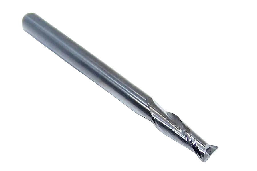 P2S01250R_1 Kyocera SGS 1/8" Carbide 2 Flute End Mill Square End 0.1250 Diameter 0.375" Flute 1.50" Length .125" Shank