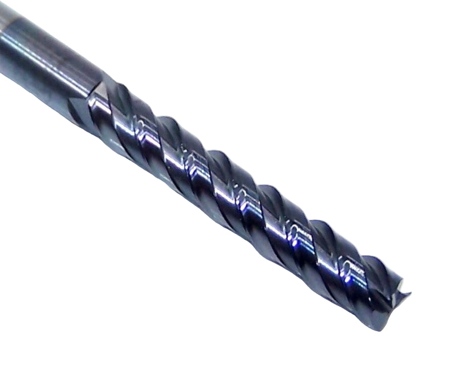 P30812X Destiny Tool 1/8" Carbide 3 Flute End Mill SQ .125" Diameter .750" Flute 2.00" OAL .125 Shank Python
