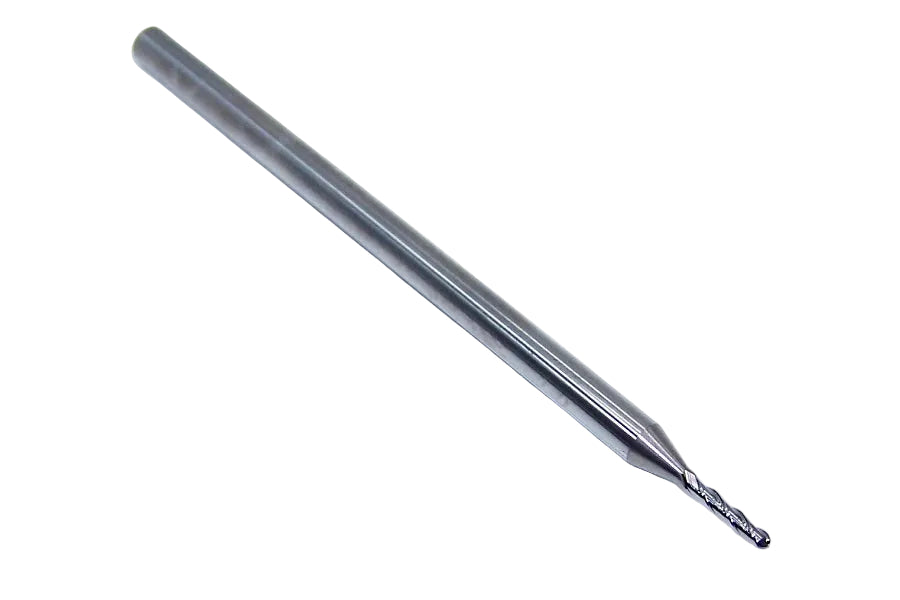 P3B00469L_1 Kyocera SGS 3/64" Carbide 3 Flute End Mill Long Length Ball End 0.0469 Diameter 0.250" Flute 2.50" Length 0.125" Shank