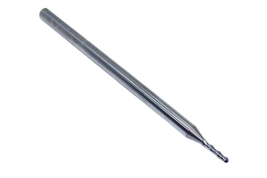 P3B00469L_1 Kyocera SGS 3/64" Carbide 3 Flute End Mill Long Length Ball End 0.0469 Diameter 0.250" Flute 2.50" Length 0.125" Shank