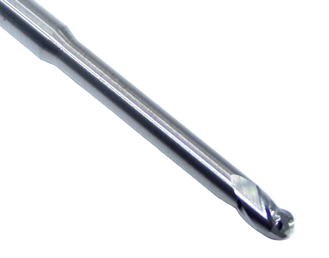 P3B01562S_8_0 Kyocera SGS 5/32" Carbide 3 Flute End Mill Extended Flute Ball End 0.1562" Diameter 0.2344" Flute 3.0" Length 0.1875" Shank