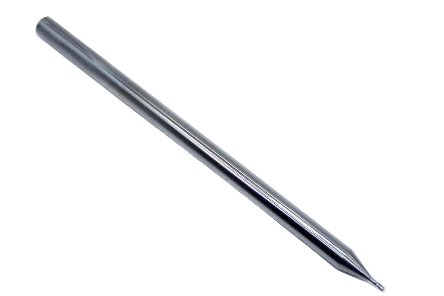 P3S00250S_3_1 Kyocera SGS 0.025" Carbide 3 Flute End Mill Square End Long Shank 0.0250" Diameter 0.037" Flute 2.50" Length .125" Shank