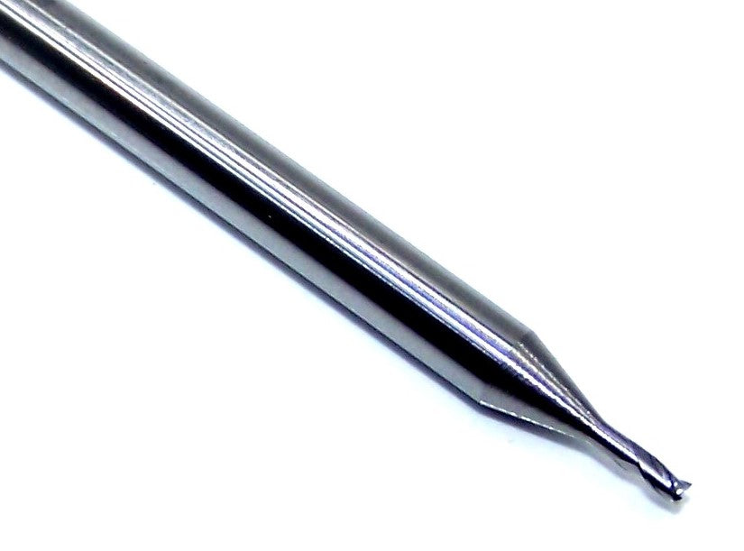 P3S00400S_3_1 Kyocera SGS 0.040" Carbide 3 Flute End Mill Square End Long Shank 0.0400" Diameter 0.060" Flute 2.50" Length .125" Shank