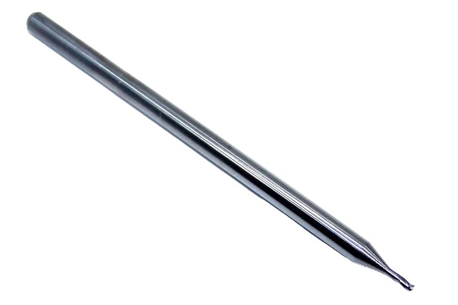 P3S00400S_3_1 Kyocera SGS 0.040" Carbide 3 Flute End Mill Square End Long Shank 0.0400" Diameter 0.060" Flute 2.50" Length .125" Shank