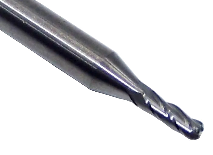 P4C00625R020_1 Kyocera SGS 1/16" Carbide 4 Flute End Mill .020" Radius End 0.0625" Diameter 0.1875" Flute 1.50" Length .125" Shank