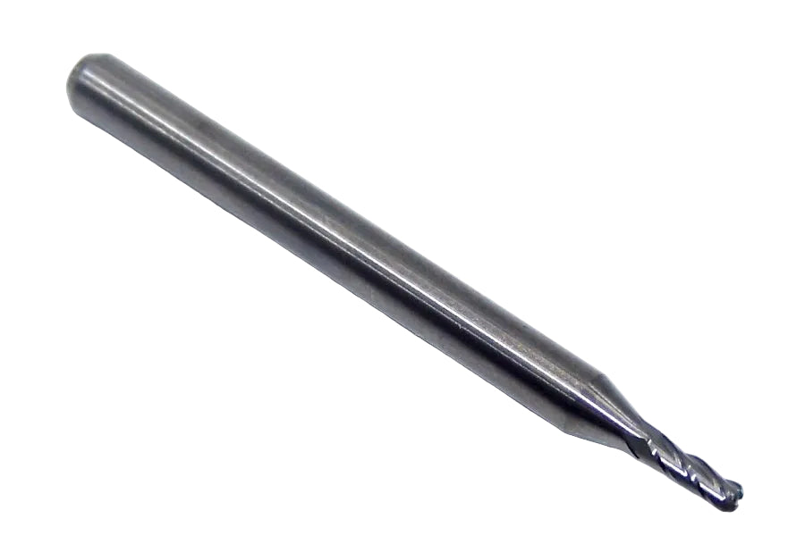 P4C00625R020_1 Kyocera SGS 1/16" Carbide 4 Flute End Mill .020" Radius End 0.0625" Diameter 0.1875" Flute 1.50" Length .125" Shank