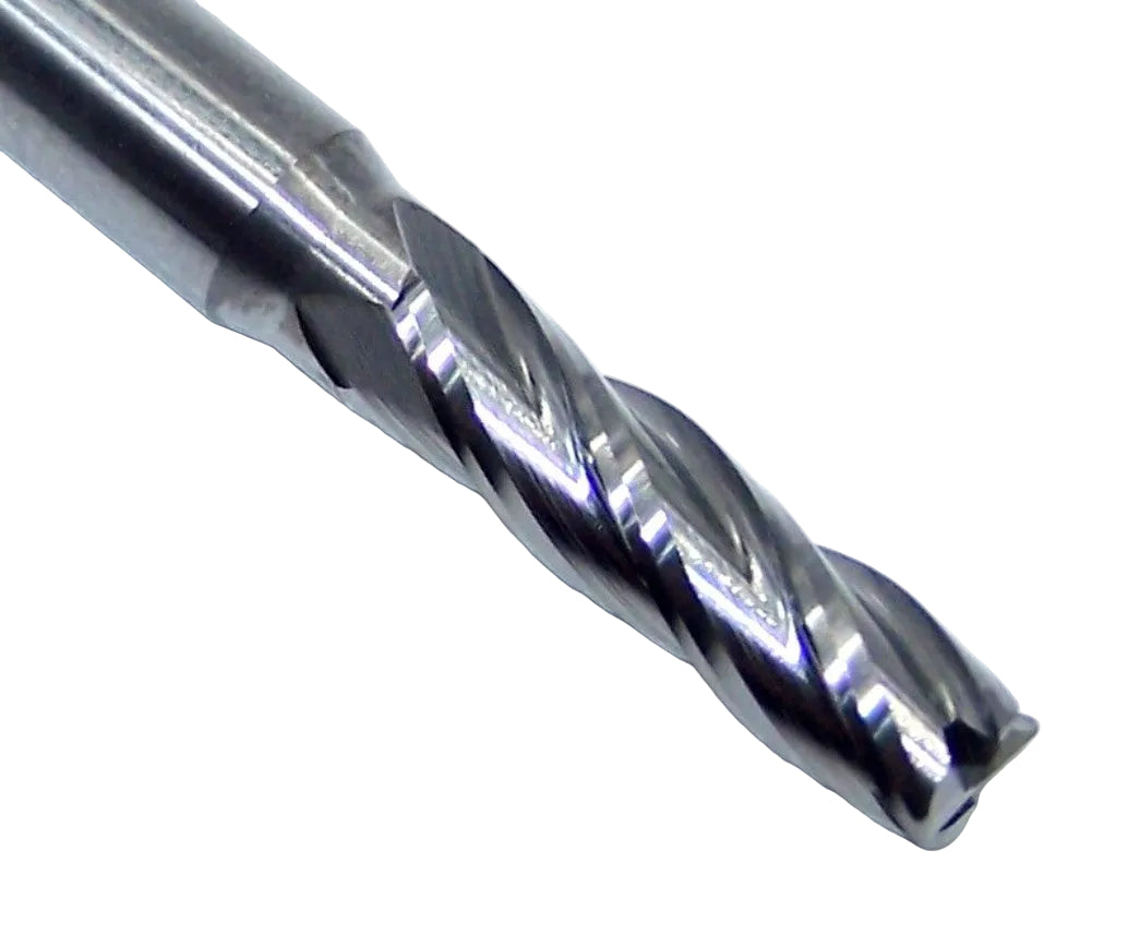 P4C01562R015_0 Kyocera SGS 5/32" Carbide 4 Flute End Mill .015" Radius End 0.1562" Diameter 0.5262" Flute 2.00" Length .1875" Shank