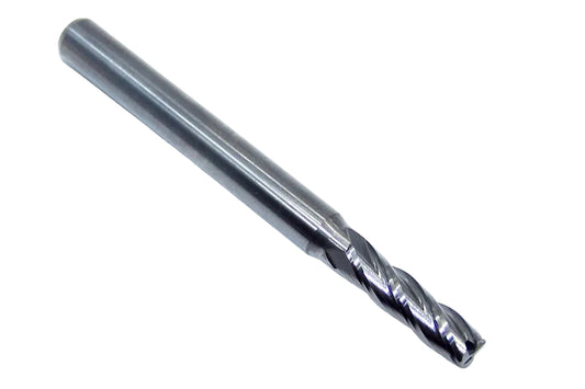 P4C01562R015_0 Kyocera SGS 5/32" Carbide 4 Flute End Mill .015" Radius End 0.1562" Diameter 0.5262" Flute 2.00" Length .1875" Shank