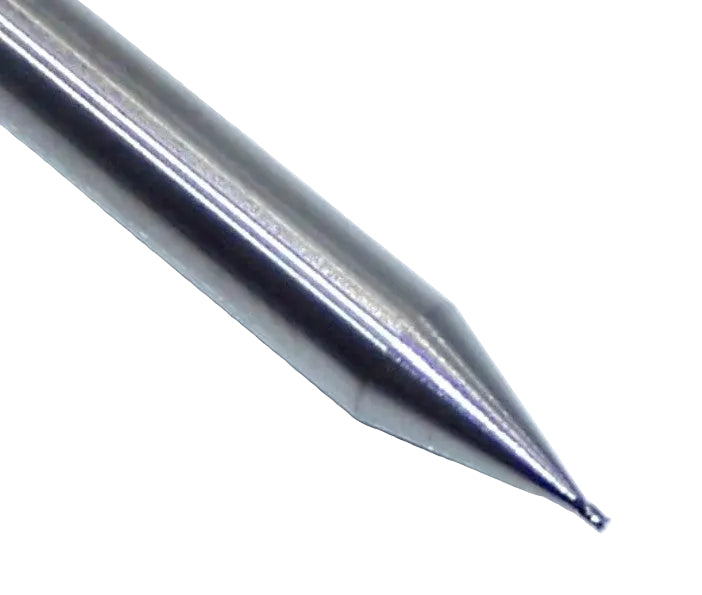 P4S00156S_1 Kyocera SGS 1/64" Carbide 4 Flute End Mill SQ End 0.0156" Diameter 0.022" Flute 1.50" Length ..125" Shank