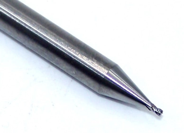 P4S00250S_1 Kyocera SGS .0250" Carbide 4 Flute End Mill SQ End 0.0250" Diameter .0375" Flute 1.50" Length .125" Shank