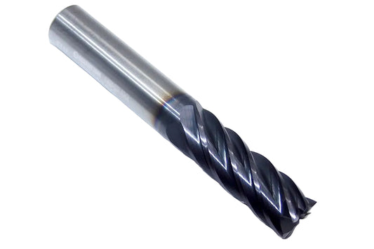 R62416C Destiny Tool 3/8" Carbide 6 Flute End Mill Square R6 Raptor TiAlN .375" Diameter 1.00" Flute 2.50" Length .375" Shank