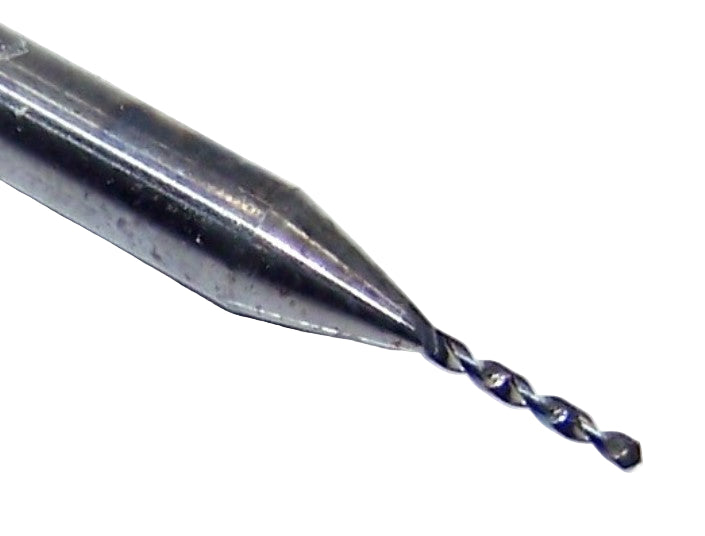 SD40 0283 Kyocera .0283" Carbide 2 Flute Drill Micro Medical .0283" Diameter 0.150" Flute 1.5" Length 0.125" Shank 130° Point (pack of 10)