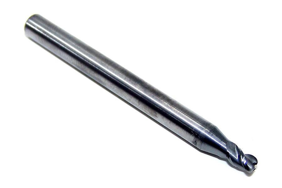 T1575O236CR4 Kyocera Microtools 4.00mm Carbide 3 Flute End Mill Stub Flute .039" Radius Coated .1575" Diameter .236" Flute 2.50" Length .236"shank Titan Series