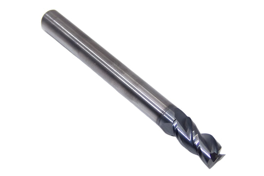 T2500O500 Kyocera Microtools 1/4" Carbide 3 Flute End Mill AX Coated  0.2500" Diameter 0.500" Flute 2.5" Length 0.250" Shank Titan Series