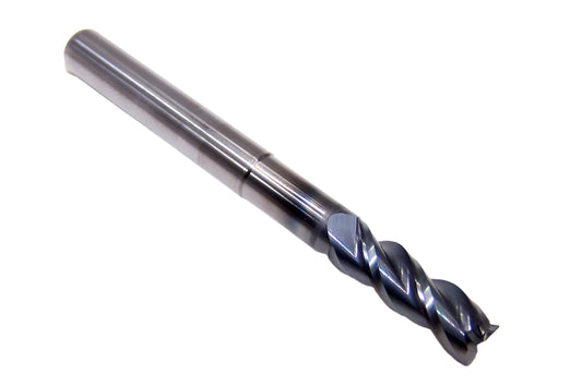 T2500O750ERC Kyocera Microtools 1/4" Carbide 3 Flute End Mill .015" Radius 1.25" Reach Coated .2500" Diameter .750" Flute 2.50" Length .250"shank Titan Series