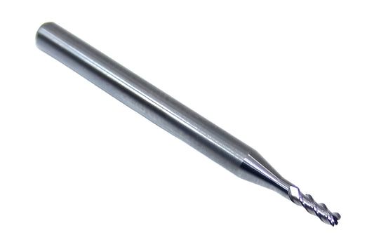 V30402 Destiny Tool 1/16" Carbide 3 Flute End Mill Viper SQ for Aluminum .0625" Diameter .187" Flute 1.5" OAL .125" Shank