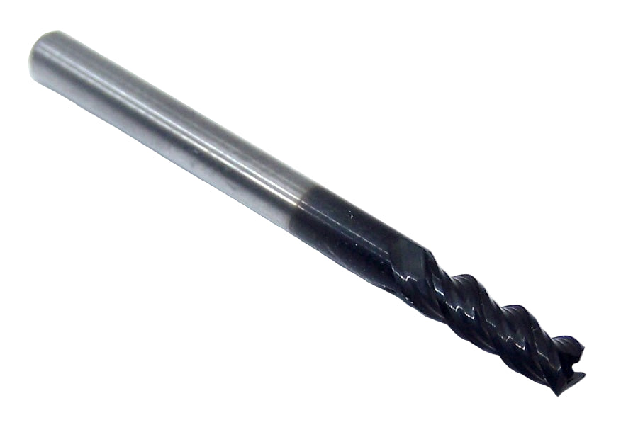 V30806S Destiny Tool 1/8" Carbide 3 Flute End Mill Viper Stealth Coated SQ for Aluminum .125" Diameter .375" Flute 1.5" OAL