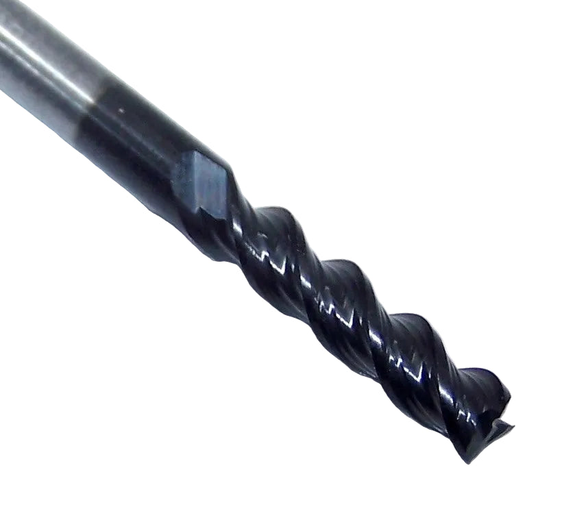 V30808S Destiny Tool 1/8" Carbide 3 Flute End Mill Viper SQ Stealth Coated for Aluminum .125" Diameter .500" Flute 1.5" OAL