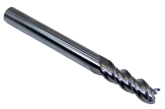V31612 Destiny Tool 1/4" Carbide 3 Flute End Mill Viper SQ for Aluminum .250" Diameter .750" Flute 2.5" OAL .250" Shank