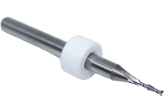 XHRE-100DDX(50) Kyocera 1.00mm Carbide 2 Flute Endmill Fishtail Ringed 0.0394 Diameter