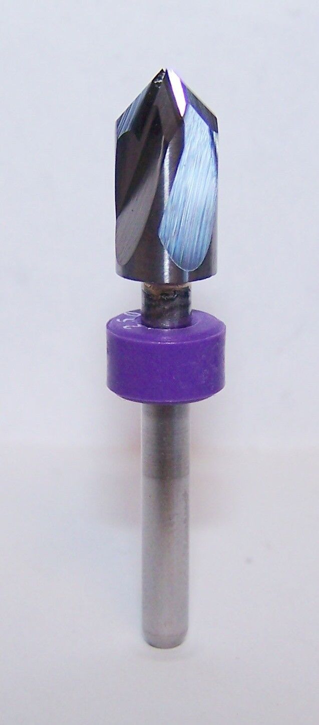 CARBIDE COUNTERSINK 90° POINT 1/4" DIA (.250") 1/8"SHANK KYOCERA 2400.2500.090